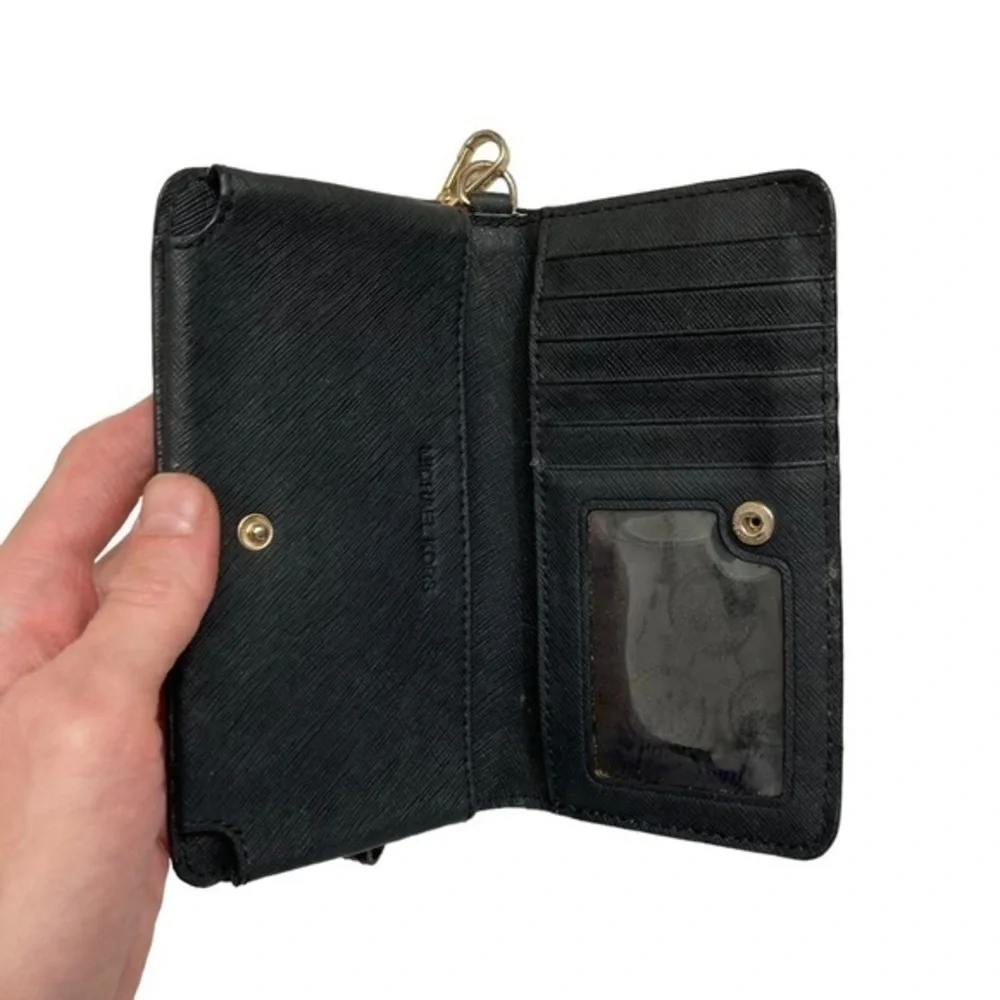 Michael kors black saffiano leather wristlet wallet